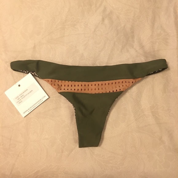Acacia Swimwear Pavil Bottoms in Palm Small NWT - Picture 2 of 4